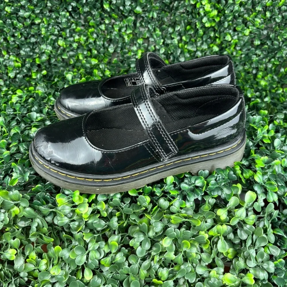 Dr.MARTENS MACCY MARY JANE Black Kids Dress Shoes SIZE 1 girl